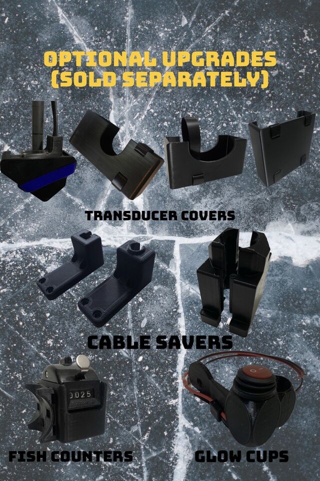 Ice Fishing Transducer pole - Garmin Livescope, Megalive, Activetarget, Easy DIY