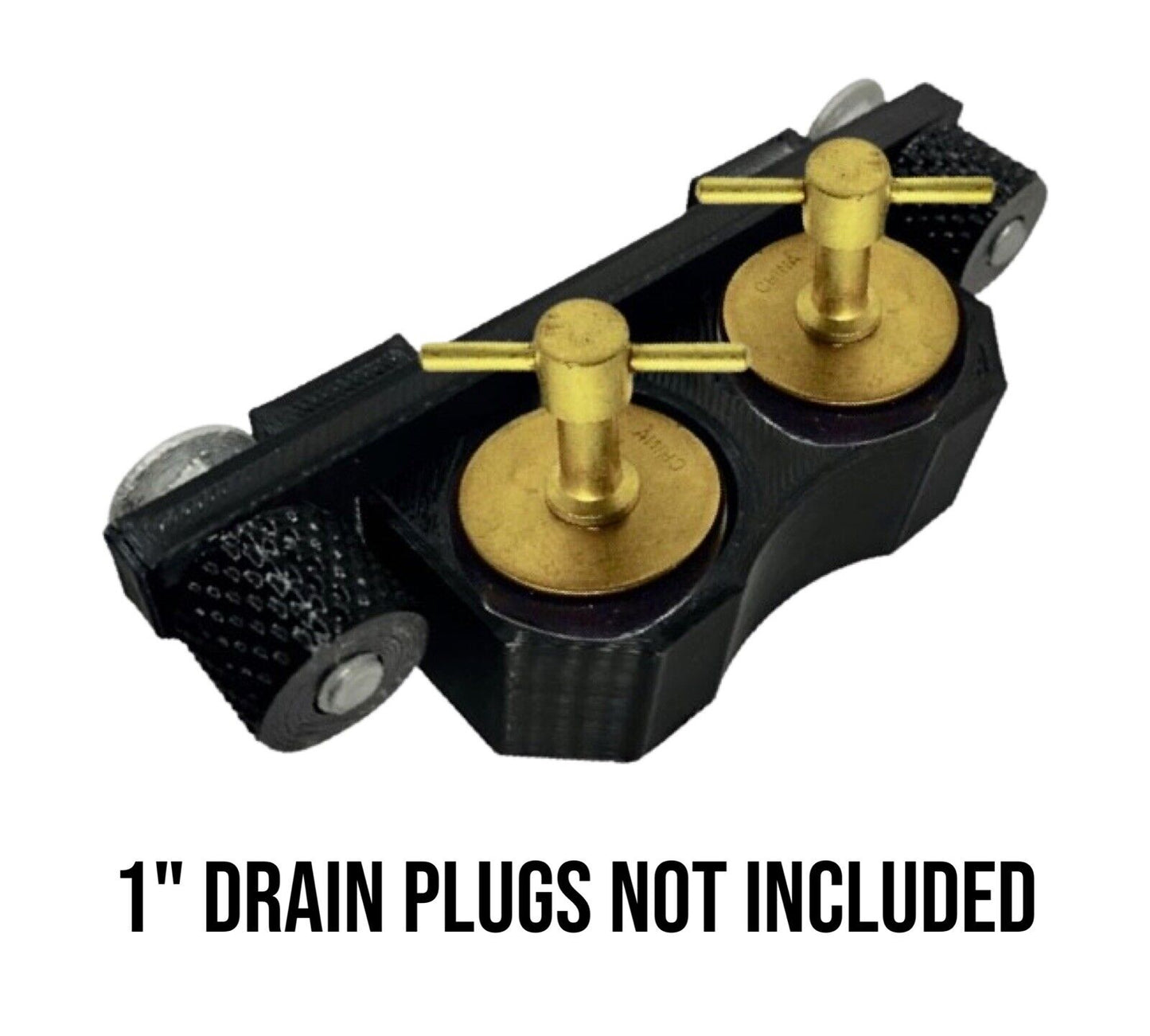 Tracker Boats Versatrack 1" Double Drain Plug Holder - Galvanized - Versa Track