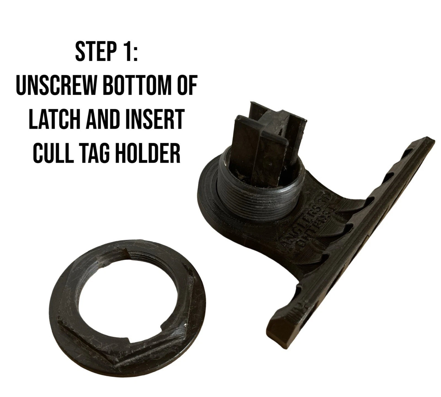 Latch Mounted Cull Tag Holder/Organizer For Tournament Fishing Boats