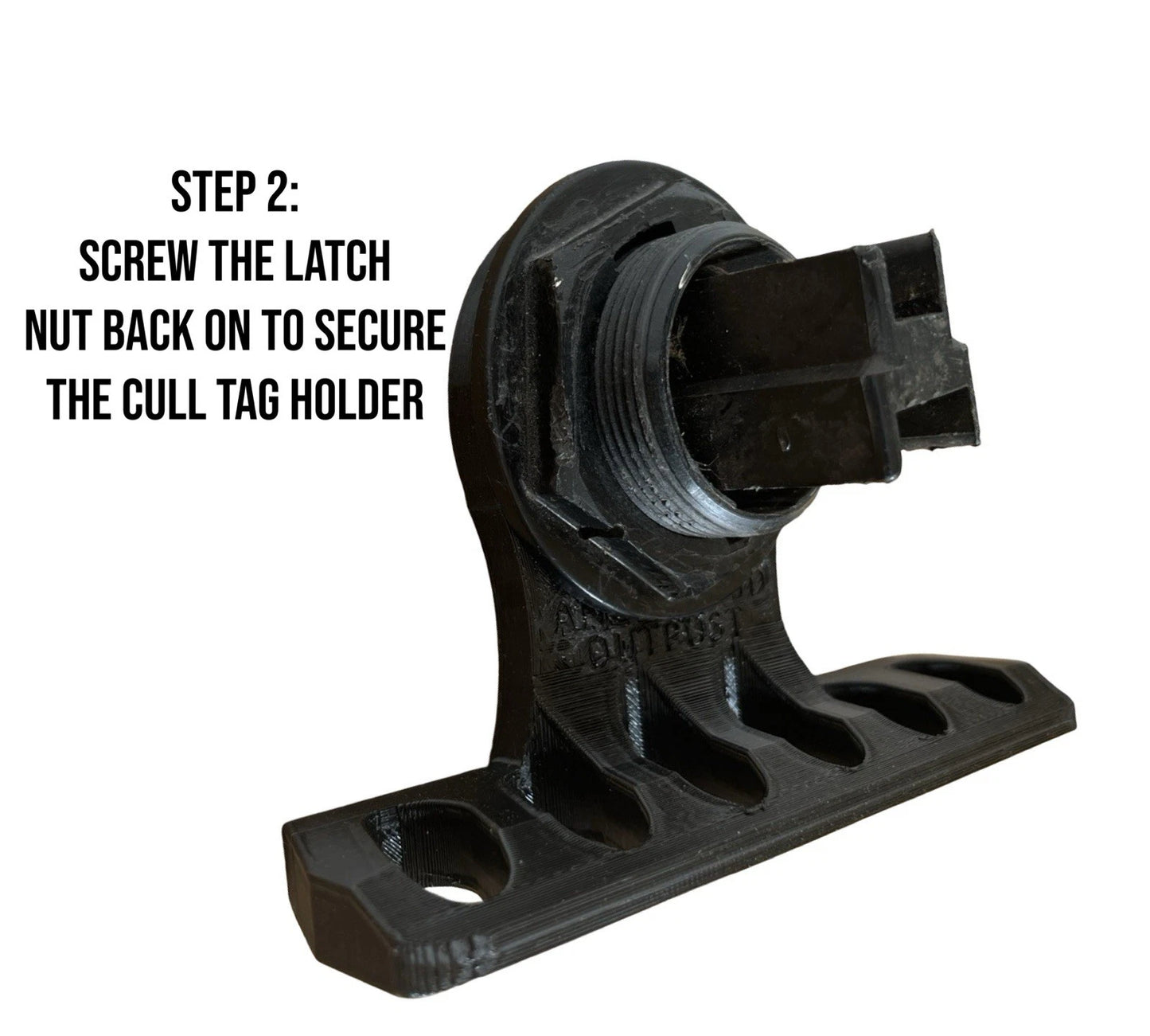 Latch Mounted Cull Tag Holder/Organizer For Tournament Fishing Boats