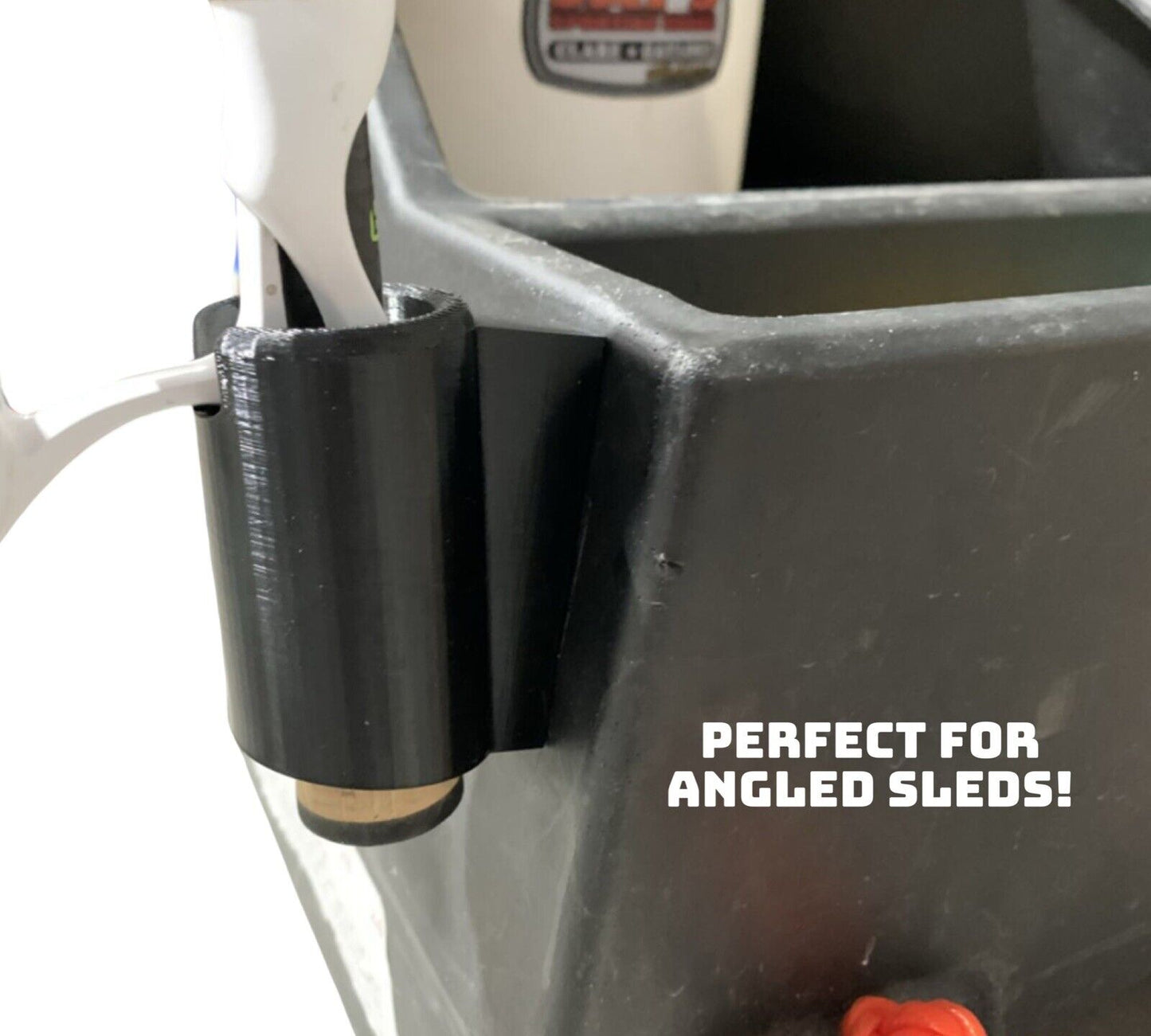 Angled Ice Rod Holder For Sleds Or Shanty, Fits All Rods - Clam, Otter, Shappell