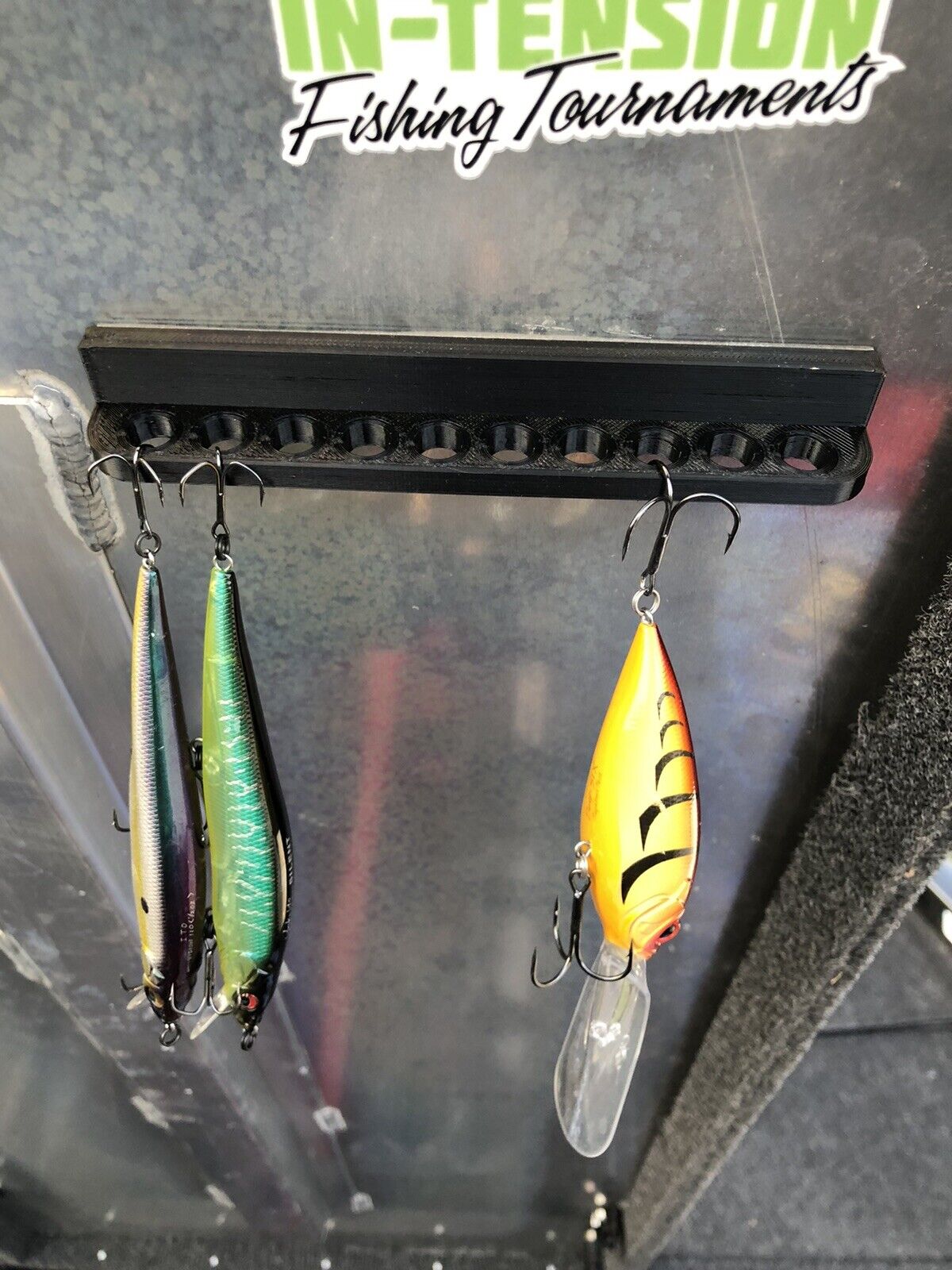 Fishing Lure Holder / Organizer for Tournament Bass / Walleye Fishing Bass Boats