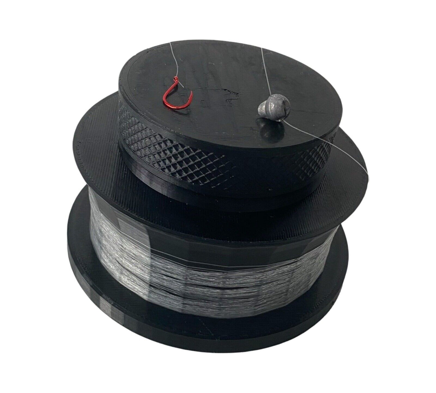 Travel Bottle Reel Hand Line With Bait Storage. Ideal For Snorkeling & Golf courses
