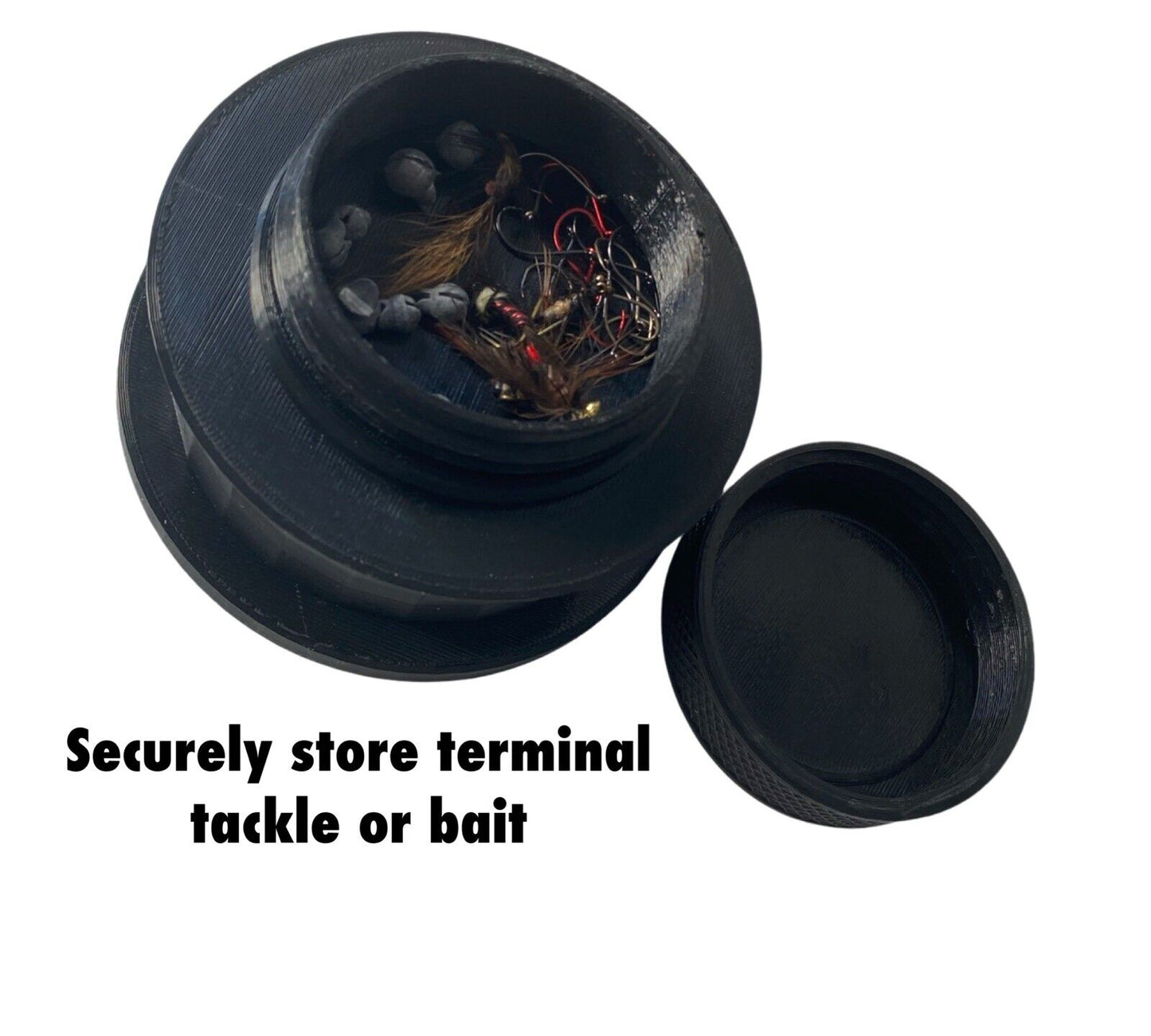 Travel Bottle Reel Hand Line With Bait Storage. Ideal For Snorkeling & Golf courses
