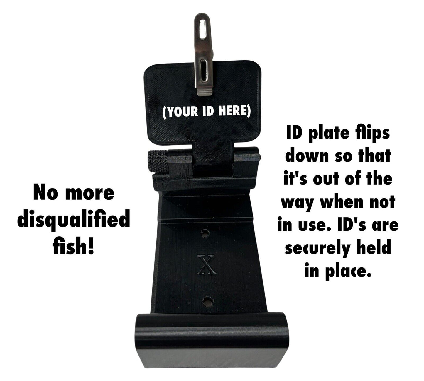 ID Holder For Ketch Products Aluminum Bump Board - Tournament Fishing Ketch-X Only