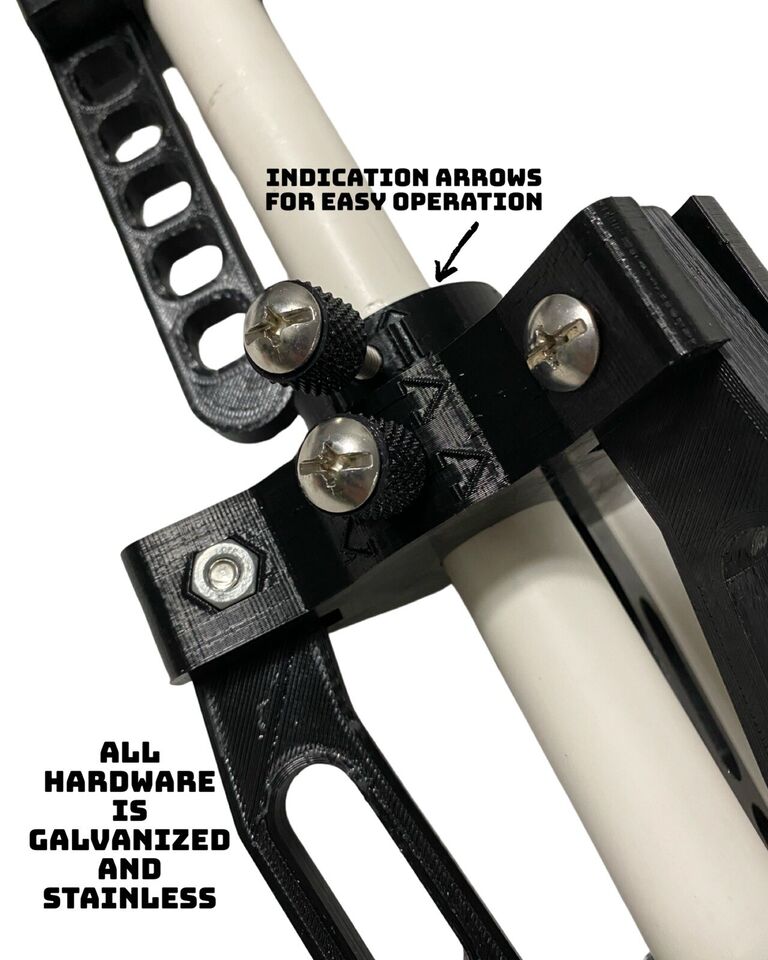 Ice Fishing Transducer pole - Garmin Livescope, Megalive, Activetarget, Easy DIY