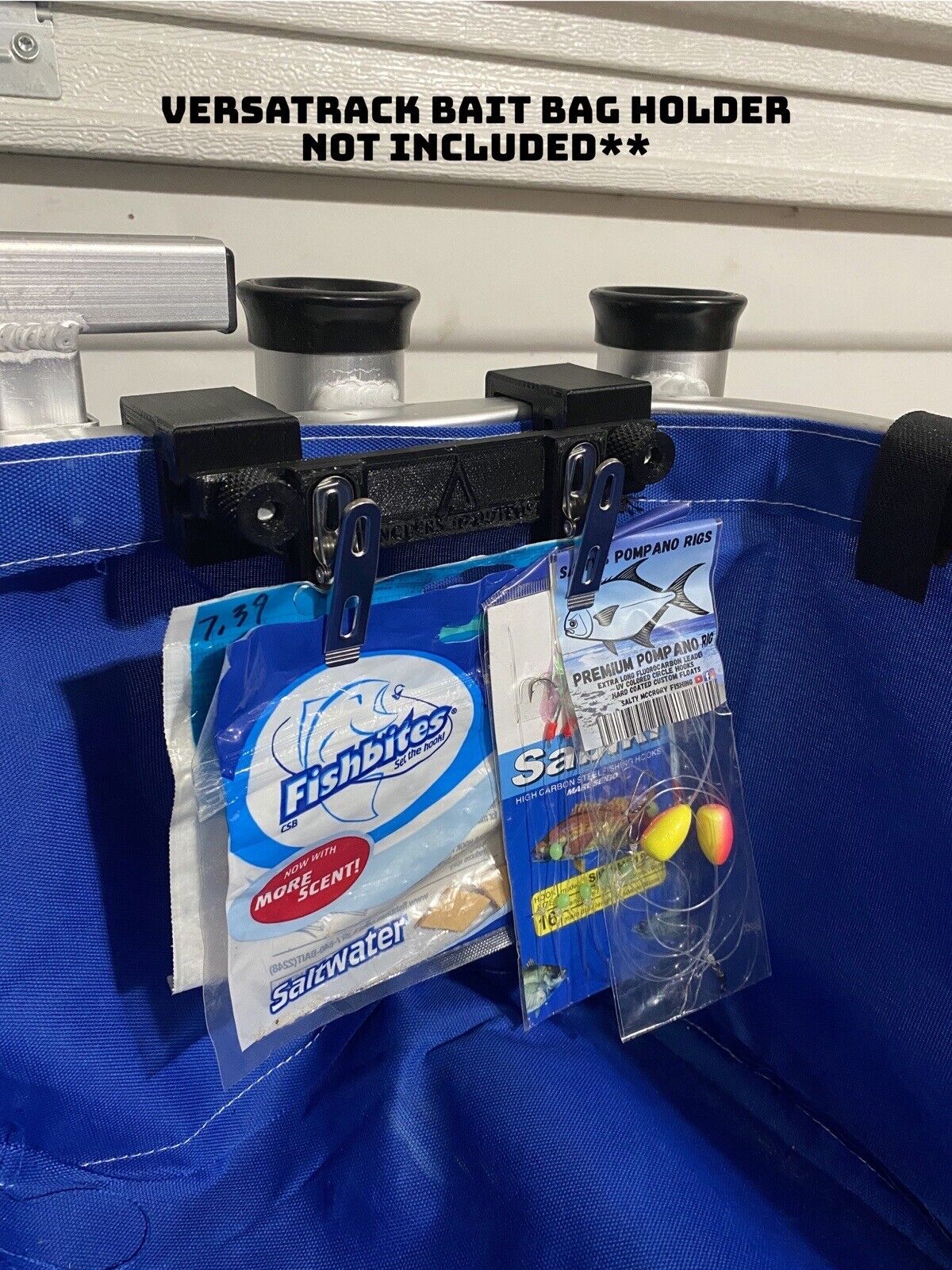 Versatrack Mount For .95" Surf Fishing Square Tube- For Anglers Fish N Mate Cart