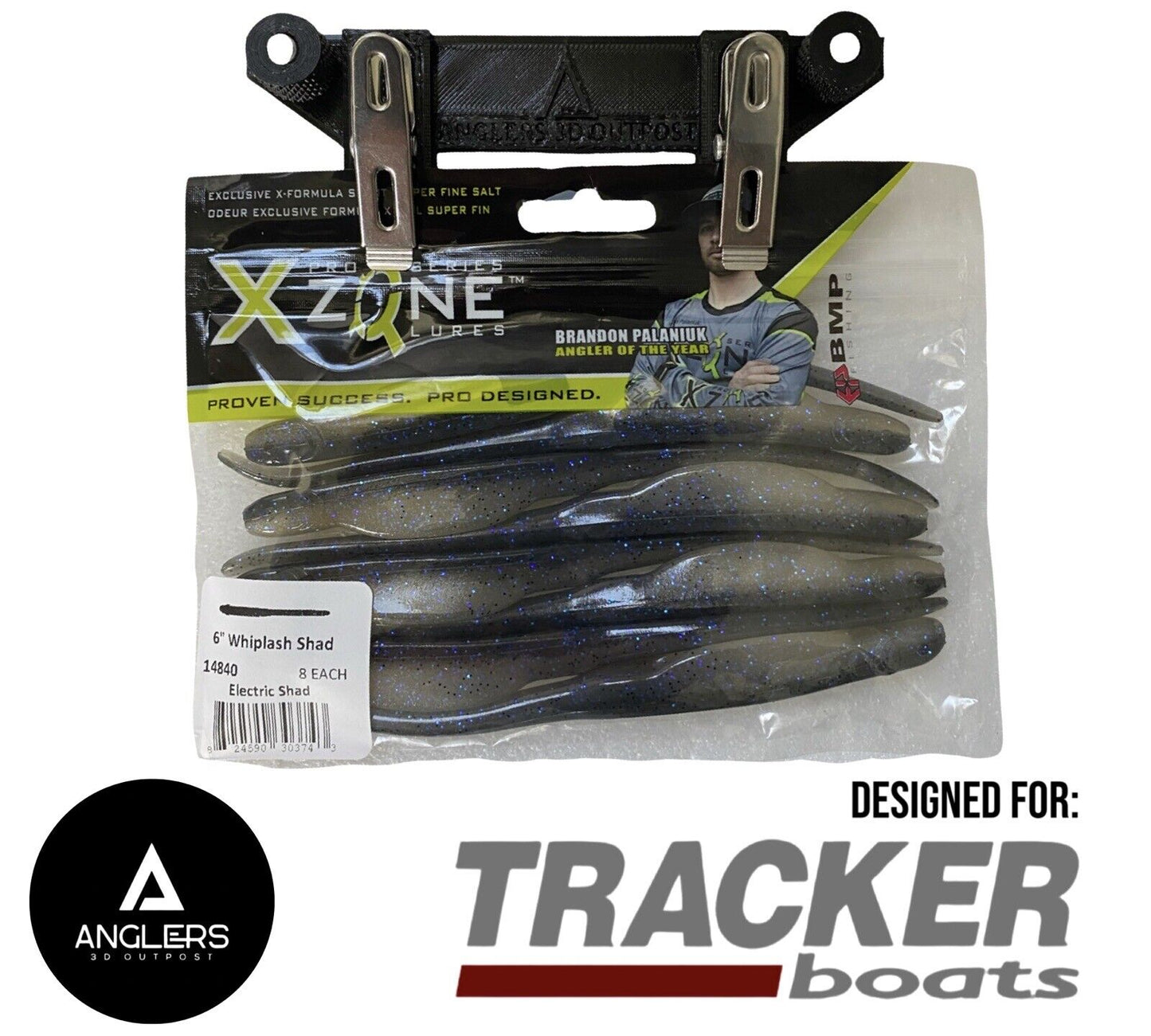 Tracker Boats Versatrack Bait Bag Holder - Galvanized - Versa Track - Tournament