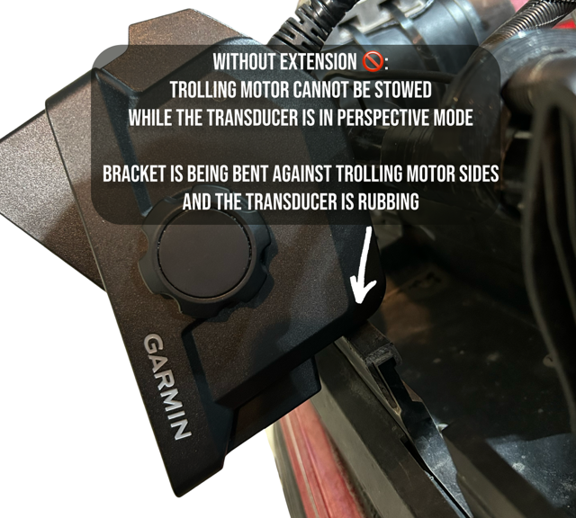 Extension Mount For Garmin Livescope 2 LVS44 & LVS42HD