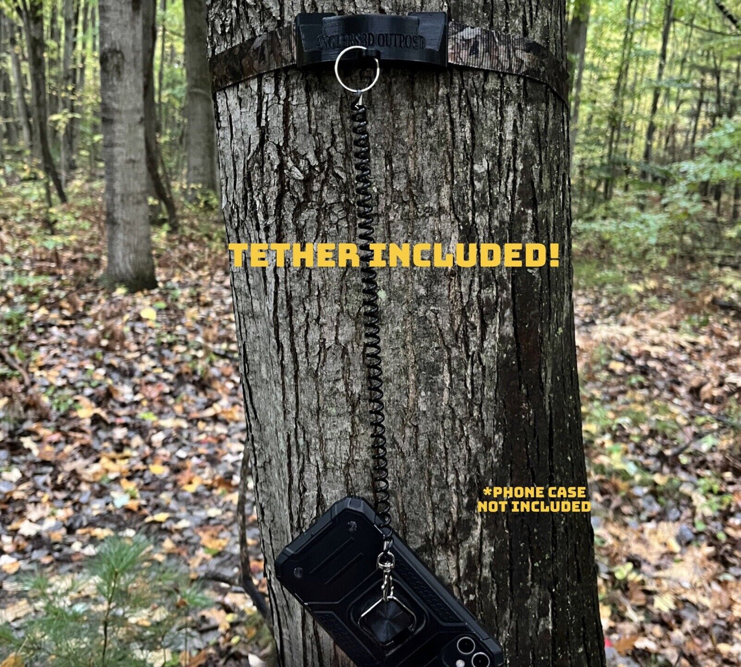 Saddle Hunting Phone Holder For 1" Strap - Tethrd - Trophyline - Cruzr- Saddle