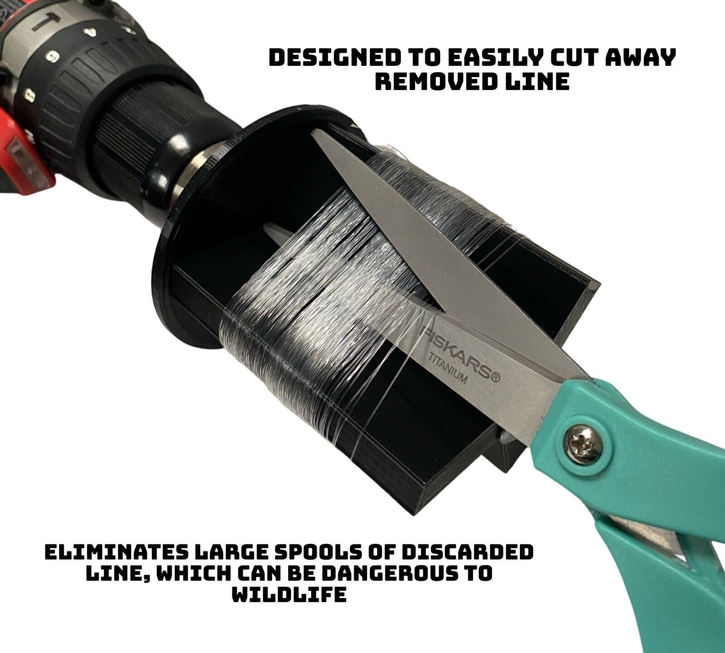 Fishing Line Stripper - Braid, Fluorocarbon, Monofilament - Easy Removal Tool