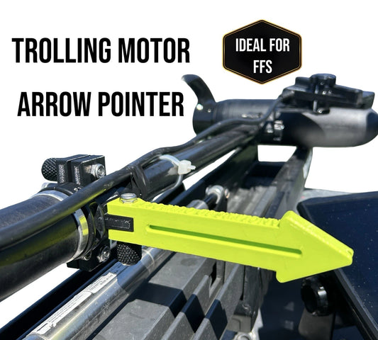 Trolling Motor Arrow Pointer - For Lowrance Ghost, etc - Livescope / FFS -YELLOW