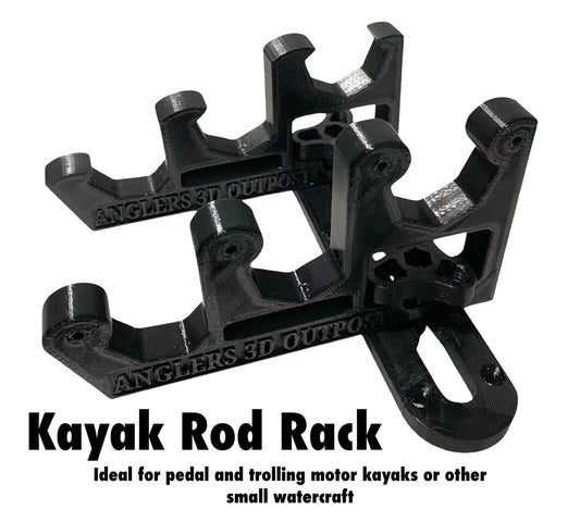 Triple Kayak Rod Rack - Horizontal rod holder set