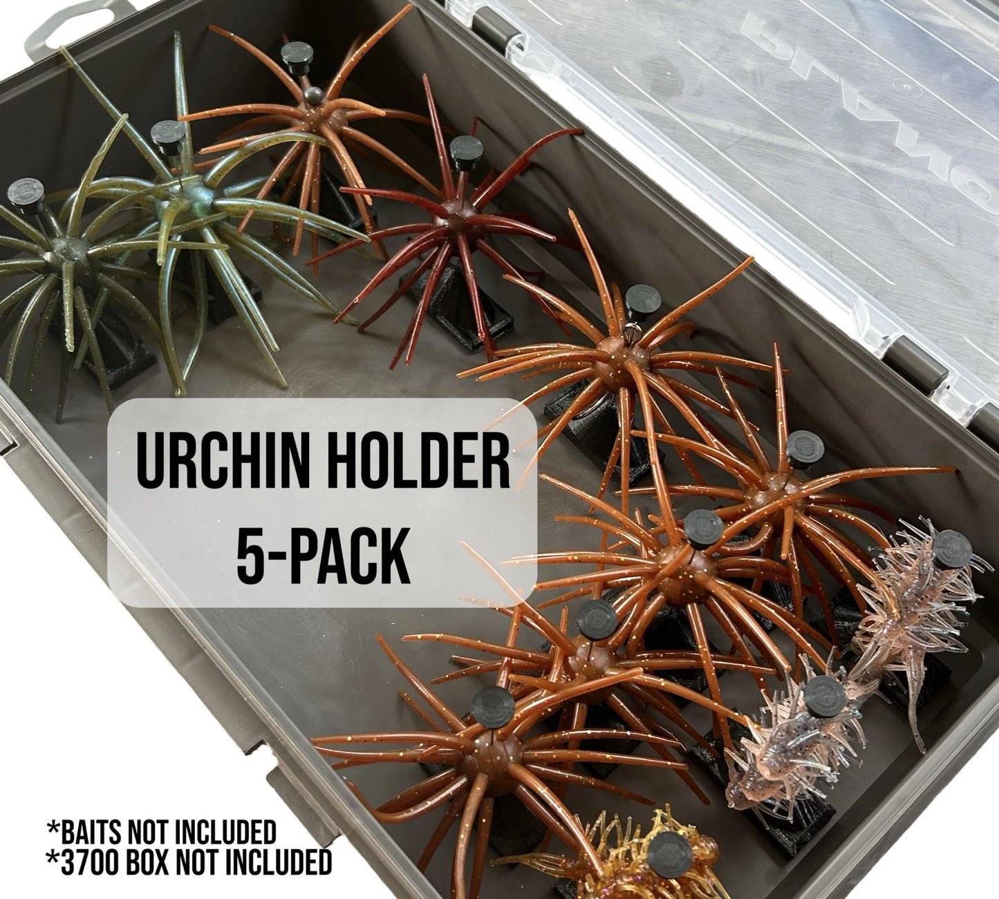 Urchin Bait Holder 5-pack For 3700 Size Deep Boxes - Fits Coike, Moeba, Uni, ETC