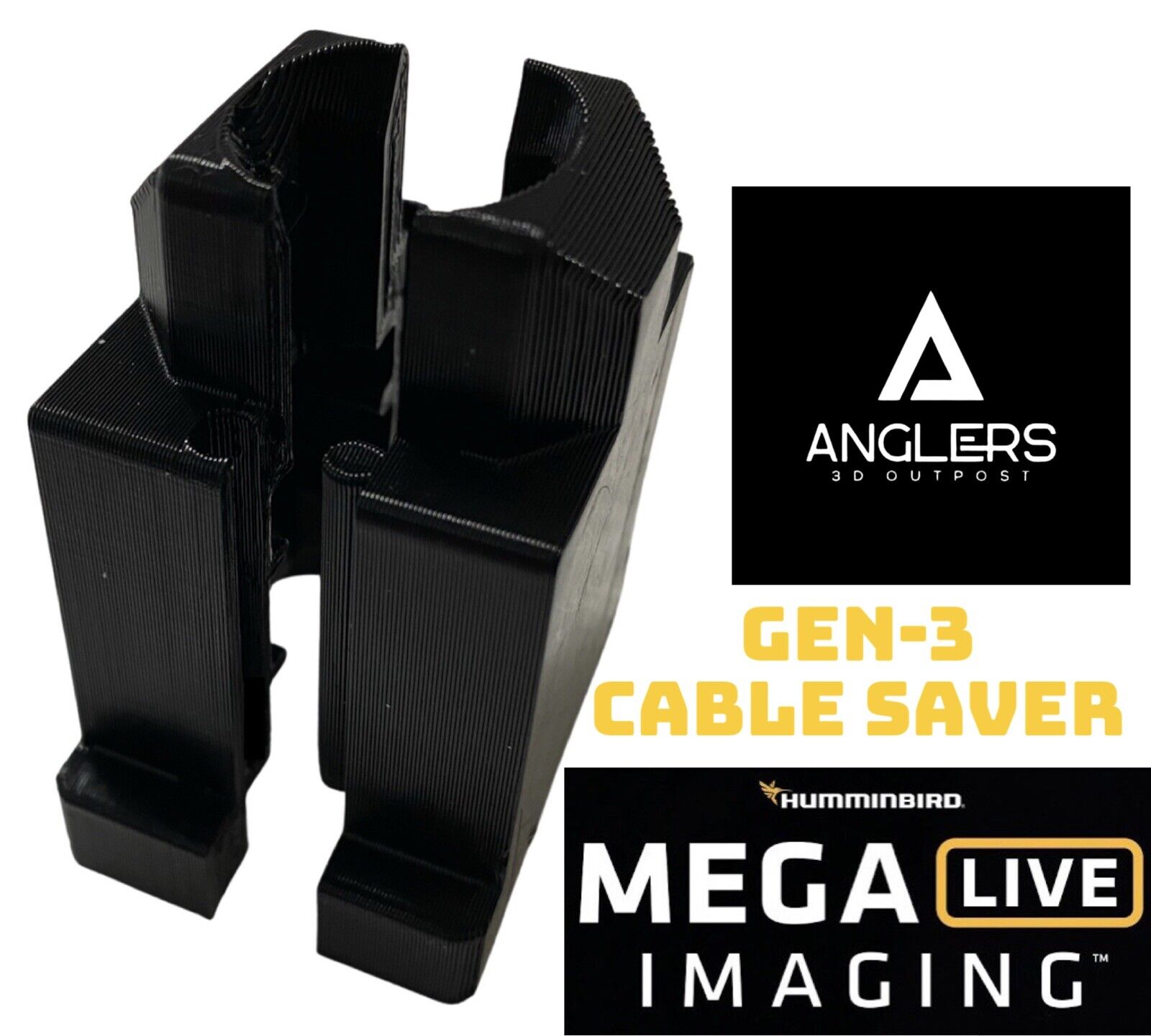 Humminbird MEGA Live Cable Saver Gen 1 - 3 Cables – Angler's 3D Outpost