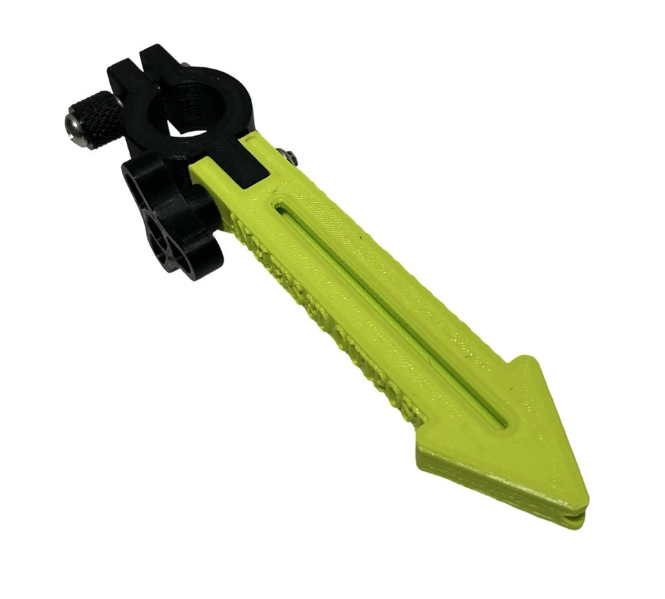 Arrow pointer For Forward Facing Sonar Pole - Glow Stick Slot - Ideal for Livescope, Megalive, Active Target, Etc.
