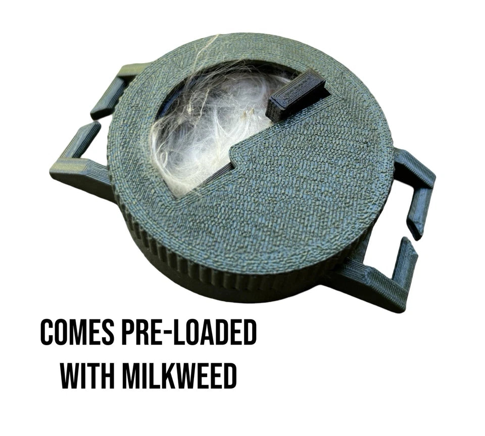 Bow Hunting Milkweed Dispenser - Wind Indicator Fluff For Saddle Hunters