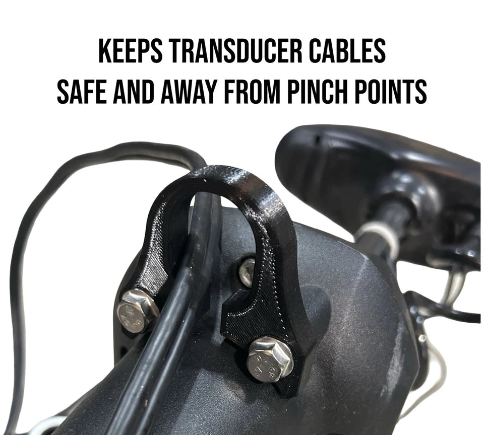 Transducer Cable Management for Ultrex - Stainless Bolts - Anti Pinch